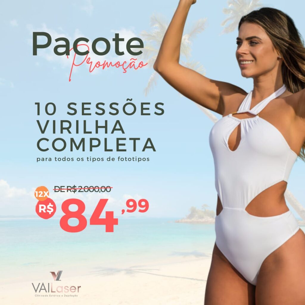 Depilação a Laser Axilas Feminino - Pacote Completo - Promoção (10